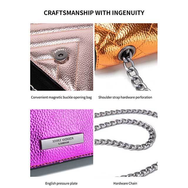 Color Block Chain Mini Shoulder Bag