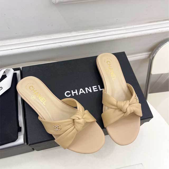 Crisscross Design Leather Women Slipper