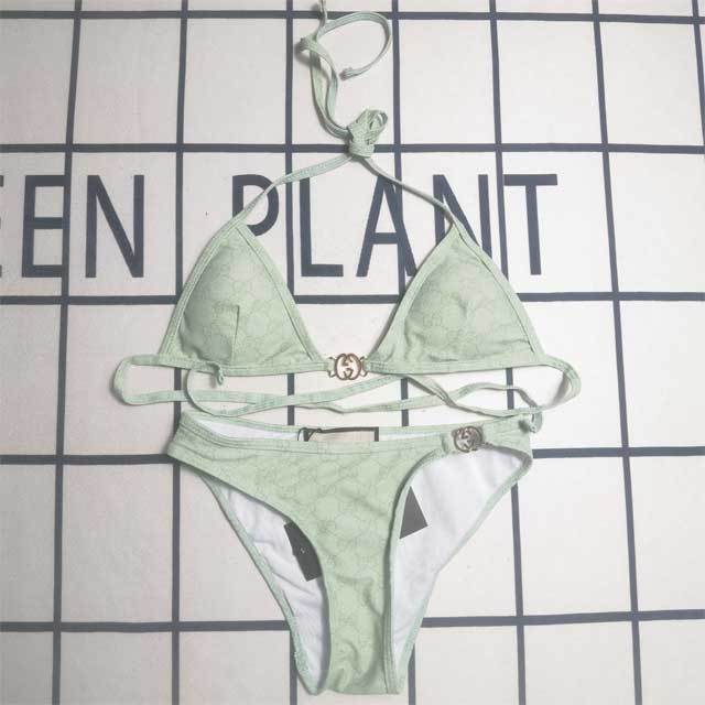 Printed Strappy Bikini Set