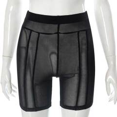 See Through Mesh Tight Legging Shorts