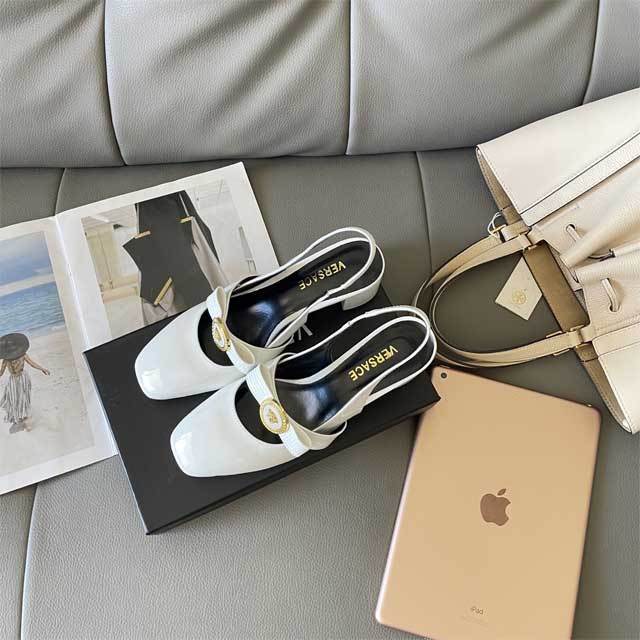 Square Toe Sexy Leather Women Sandals