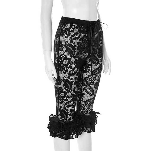 Halter V Neck Cropped Top Lace Trim Pants Set
