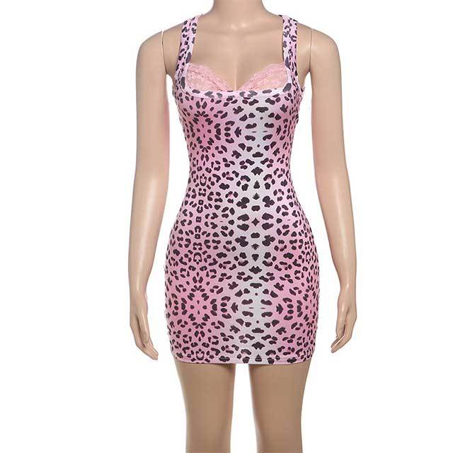 Lace Panelled V-neck Slim Fitted Dress