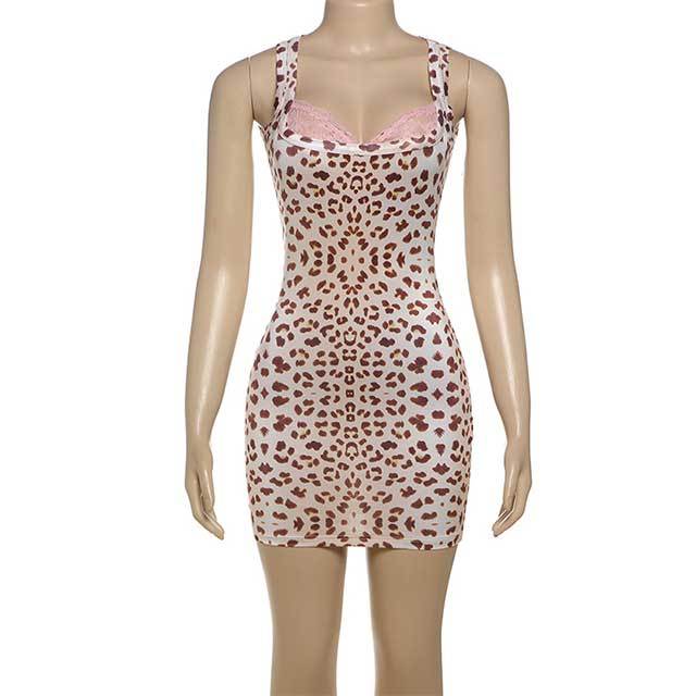 Lace Panelled V-neck Slim Fitted Dress