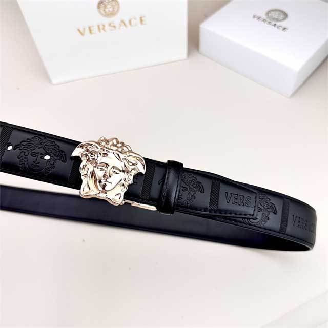Fashion Logo Leather Trousers Belt