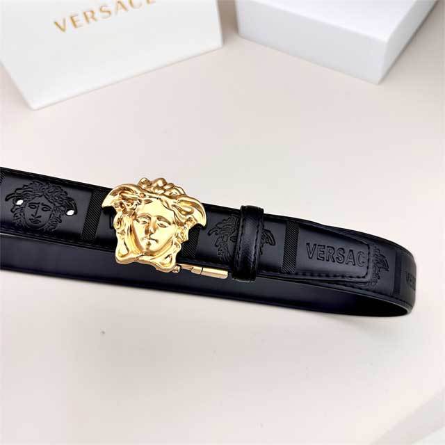 Fashion Logo Leather Trousers Belt