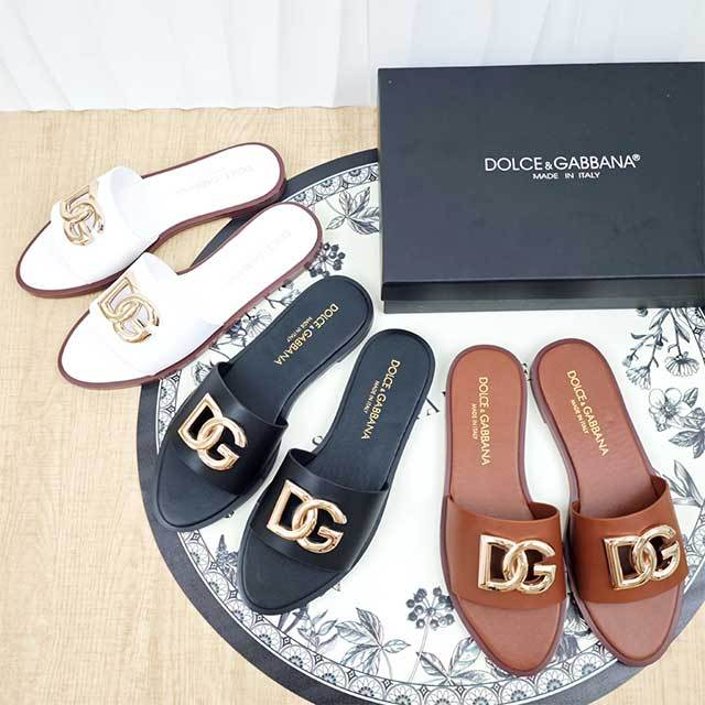 Letters Decorate Open Toe Flat Slippers