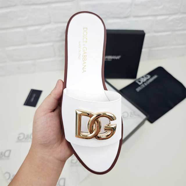 Letters Decorate Open Toe Flat Slippers