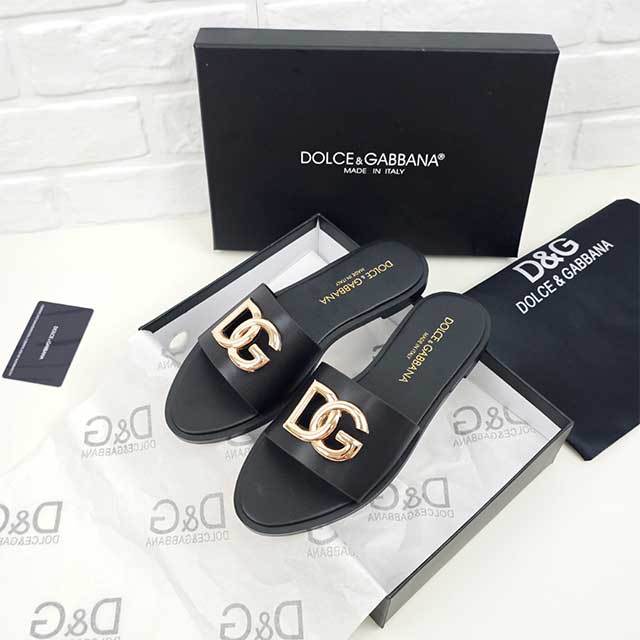Letters Decorate Open Toe Flat Slippers