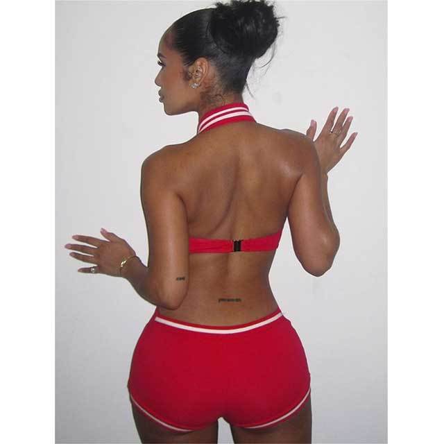 Halter Neck Sleeveless Backless Tight Romper