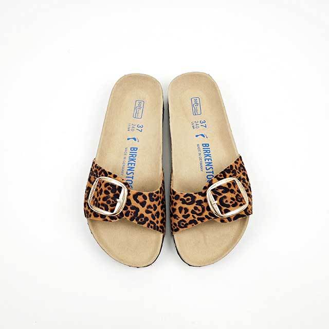 Casual Adjustable Straps Leopard Slides Shoes