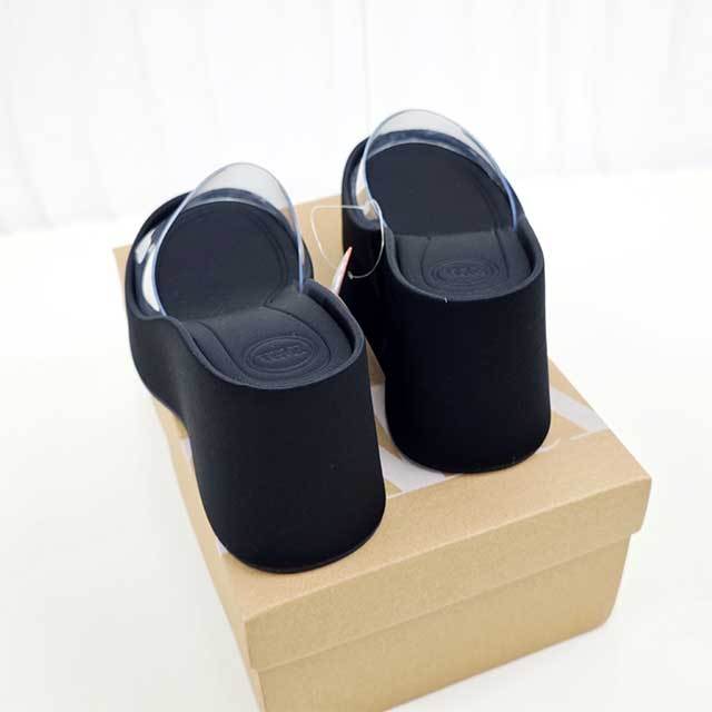 High Platform Shoes Transparent Wedge Slipper