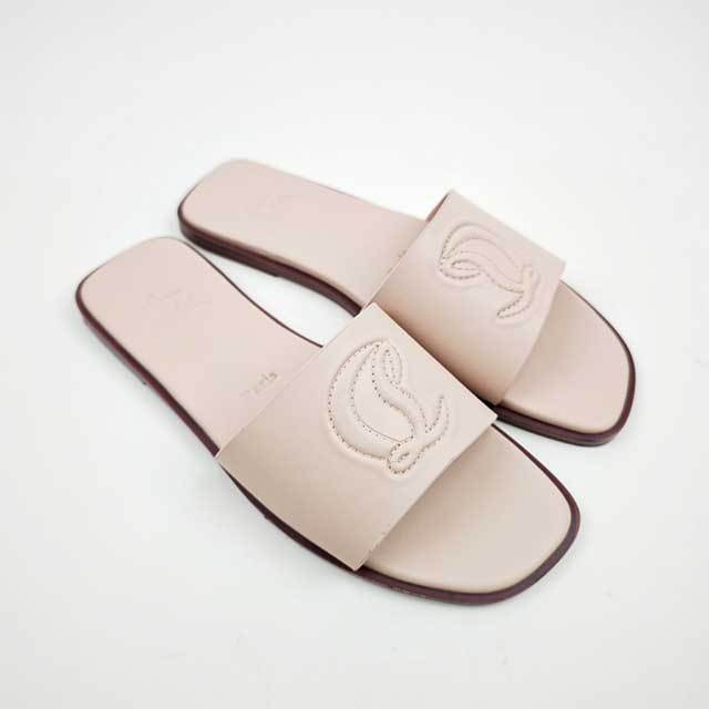 Luxury Design Open Toe Flat Slides
