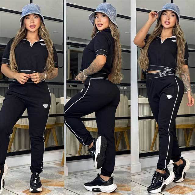 Fashion Short Sleeve Casual Jogging Suit
