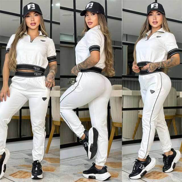 Fashion Short Sleeve Casual Jogging Suit