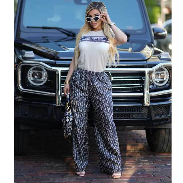 Printed Casual Bell Pants Set