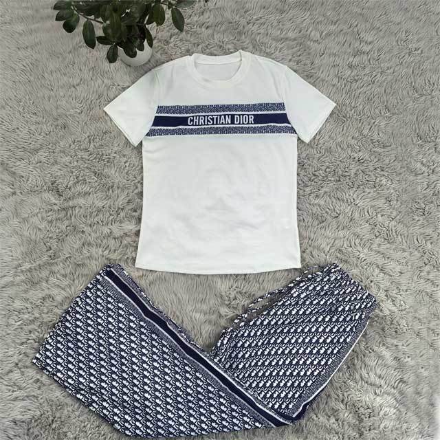 Printed Casual Bell Pants Set