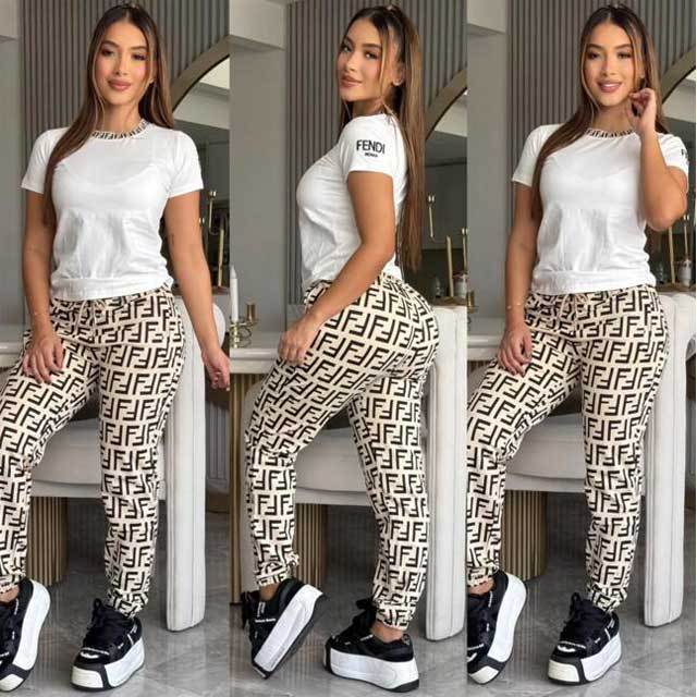 Printed Short Sleeve Casual Tracksuit Set