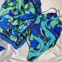 Green Scarf Set