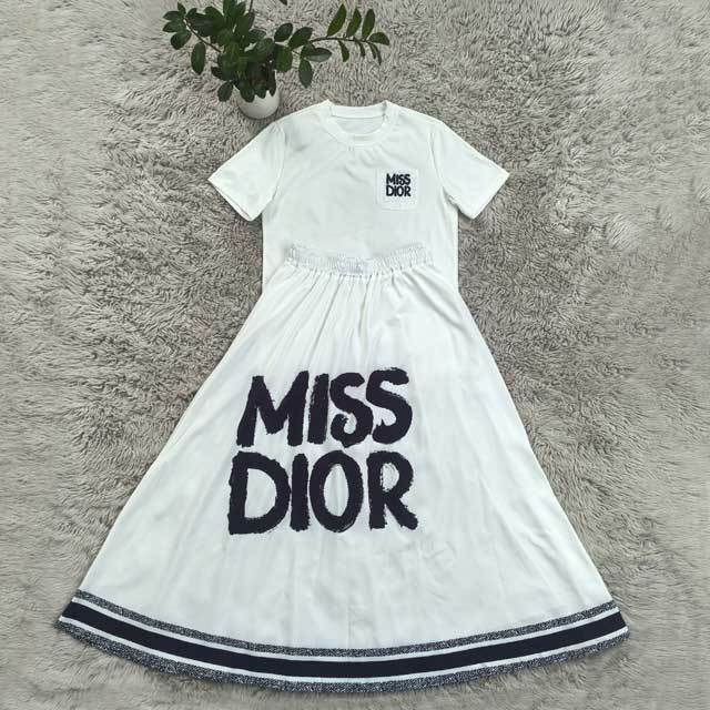 Printed High Waist Maxi Skirt Set