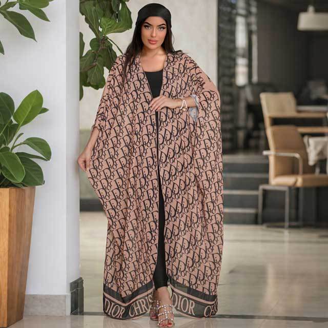 Printed Chiffon Cover-up Dress