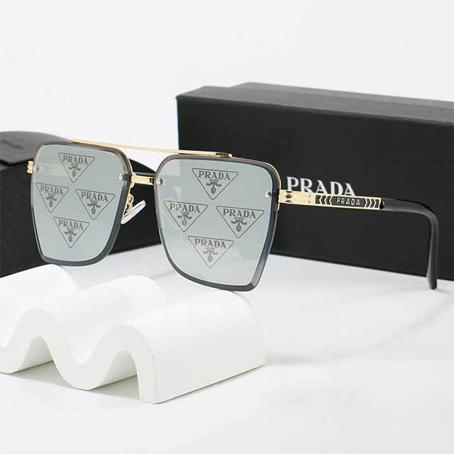 Metal Half Frame Unisex Sunglasses