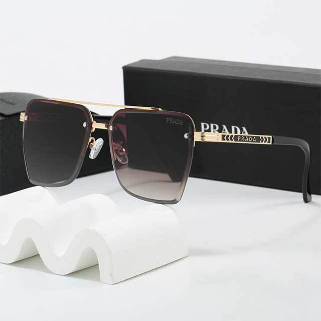 Metal Half Frame Unisex Sunglasses
