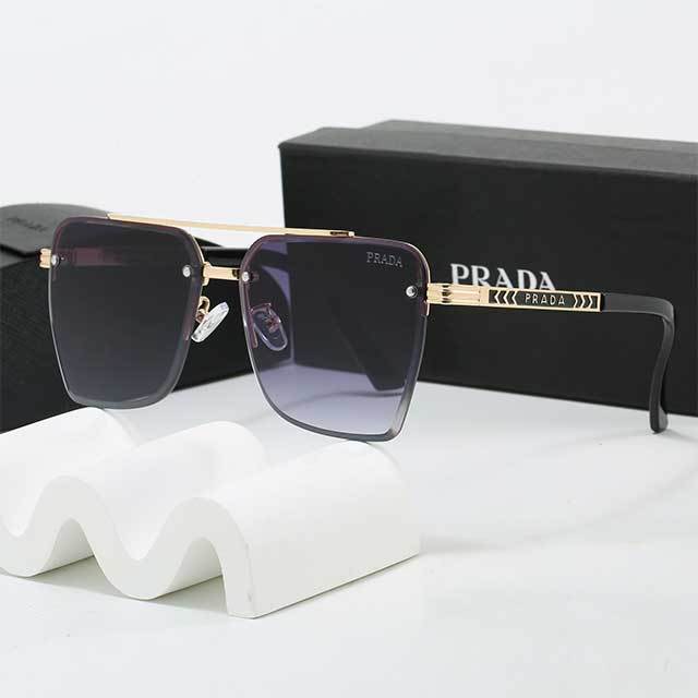 Metal Half Frame Unisex Sunglasses