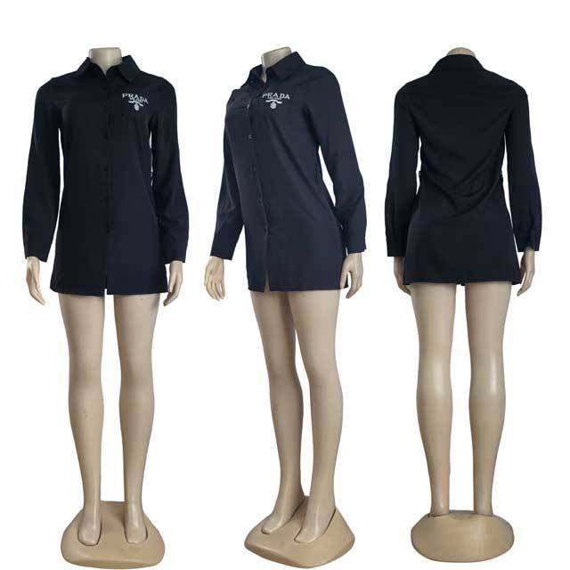 Fashion Embroidery Long Sleeve Shirt