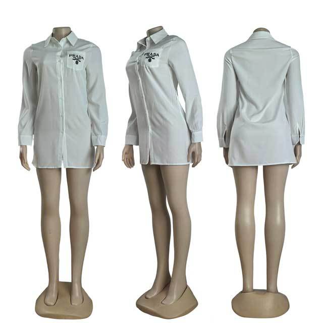 Fashion Embroidery Long Sleeve Shirt