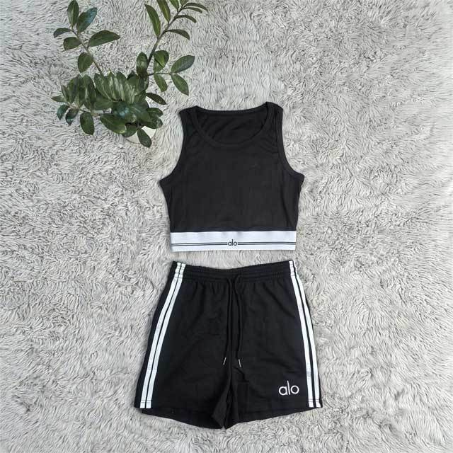 Embroidery Casual Short Tracksuit Set