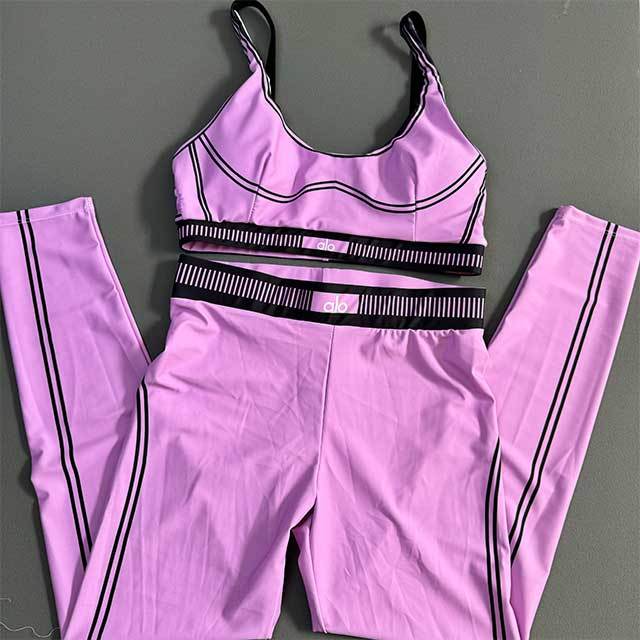 Letters Printed Activewear Two Pieces Pant Set