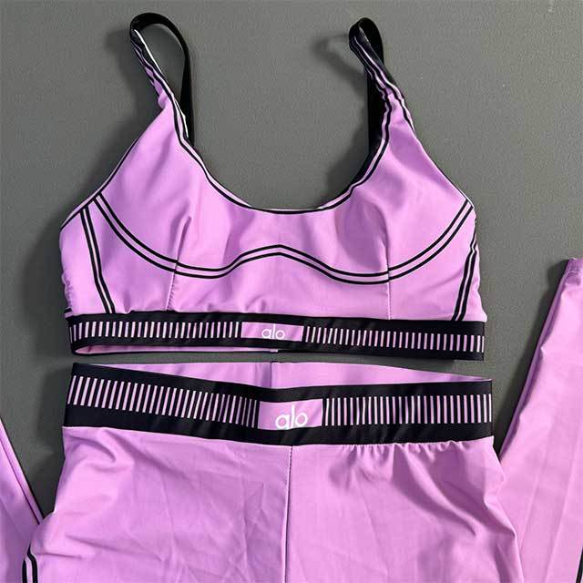 Letters Printed Activewear Two Pieces Pant Set