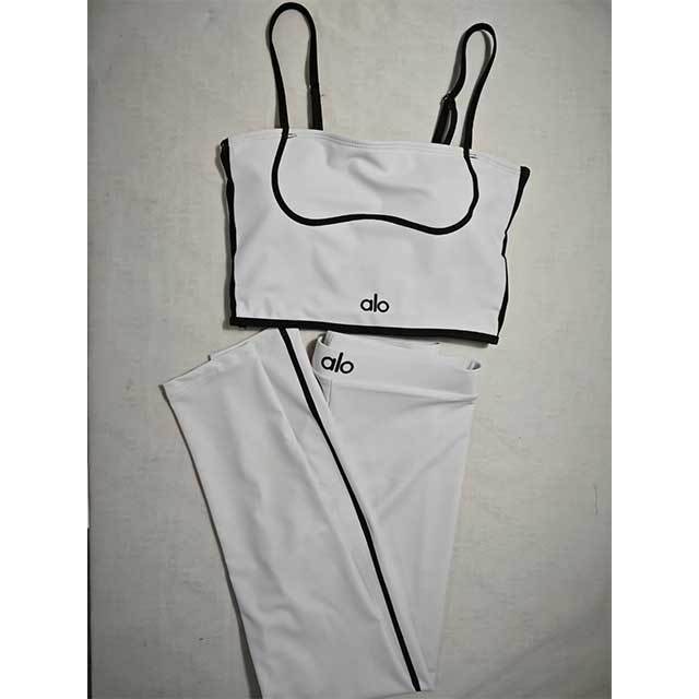 Colorblock Printed Yoga Pant Set