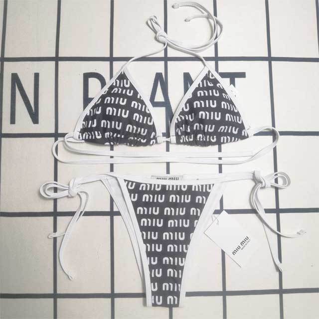 Printed Sexy Strappy Bikini Set