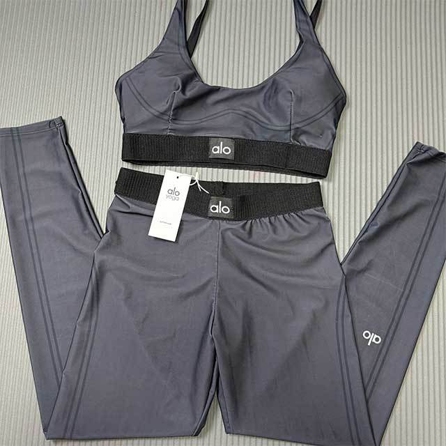 Letters Printed Activewear Two Pieces Pant Set