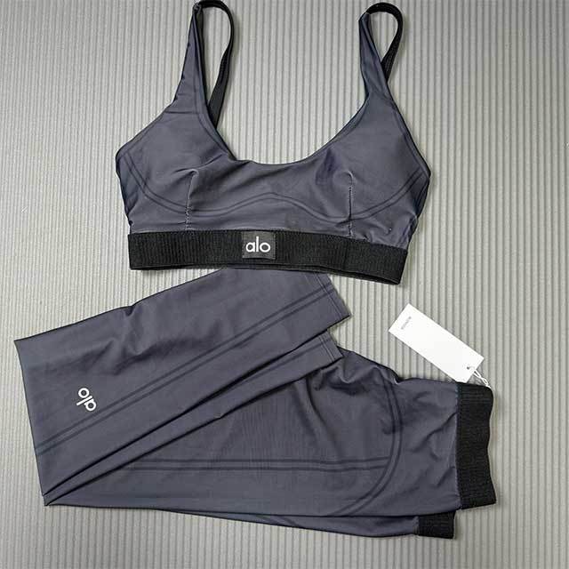 Letters Printed Activewear Two Pieces Pant Set