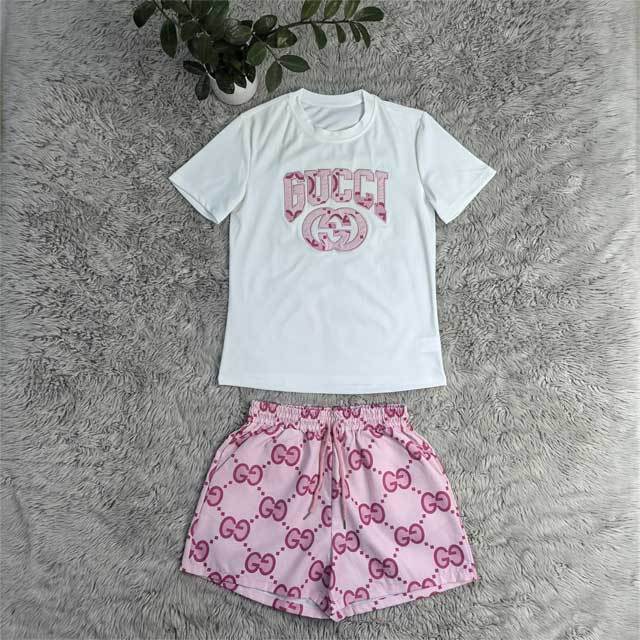 Embroidery Fashion Women Casual Short Set