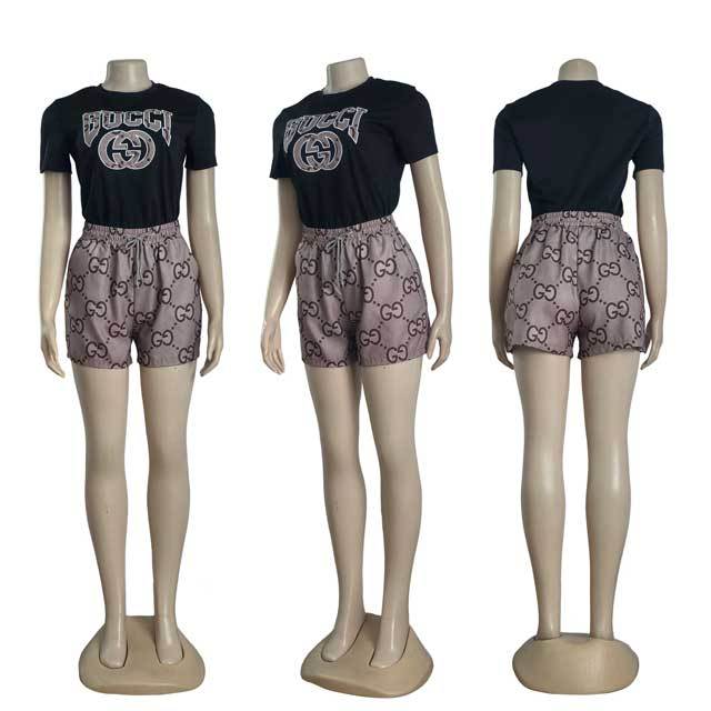Embroidery Fashion Women Casual Short Set