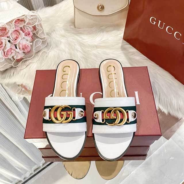 Metal Logo Fashion Casual Flat Sandals