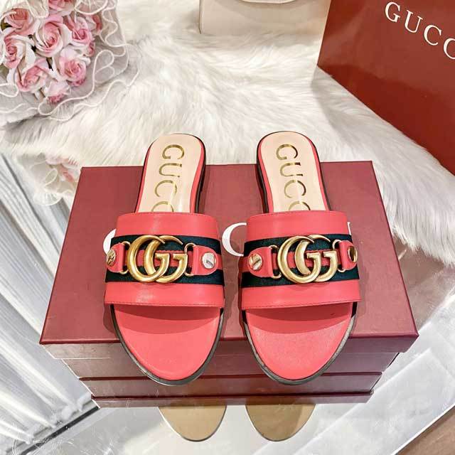 Metal Logo Fashion Casual Flat Sandals