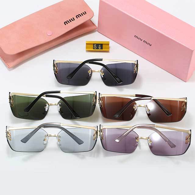 Rectangular Frameless Streetwear Glasses