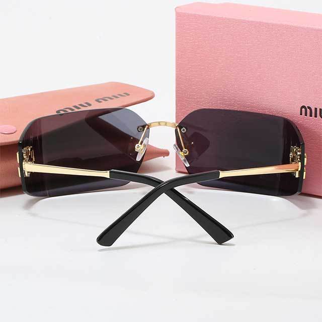 Rectangular Frameless Streetwear Glasses