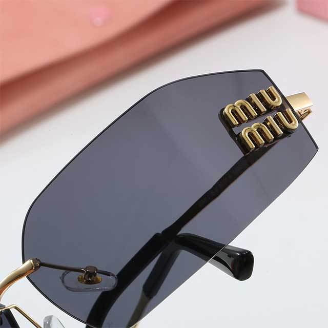 Rectangular Frameless Streetwear Glasses
