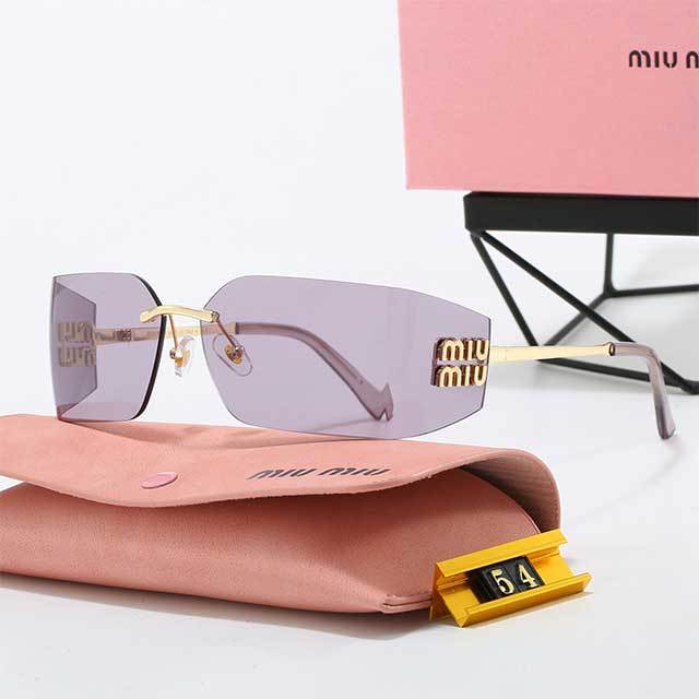 Rectangular Frameless Streetwear Glasses