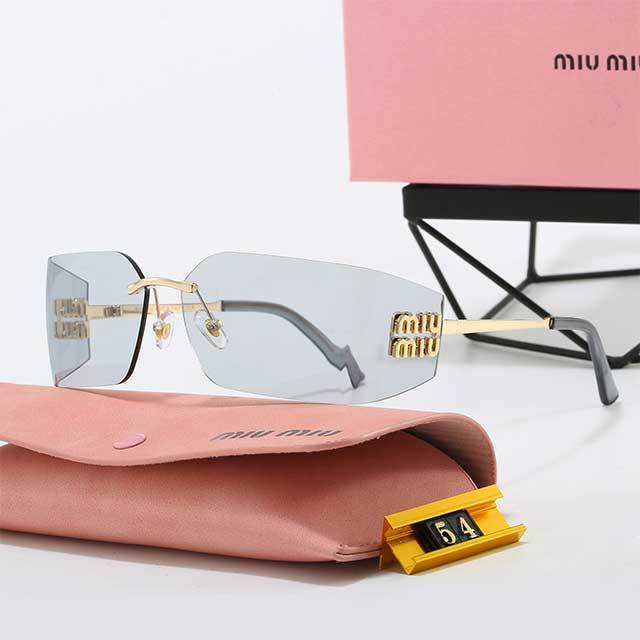 Rectangular Frameless Streetwear Glasses