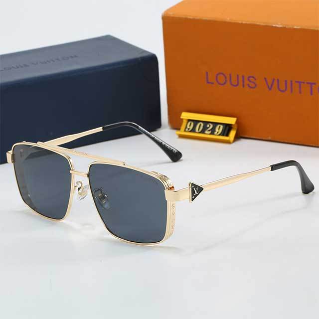 Square Metal Frame Luxury Design Sunglasses