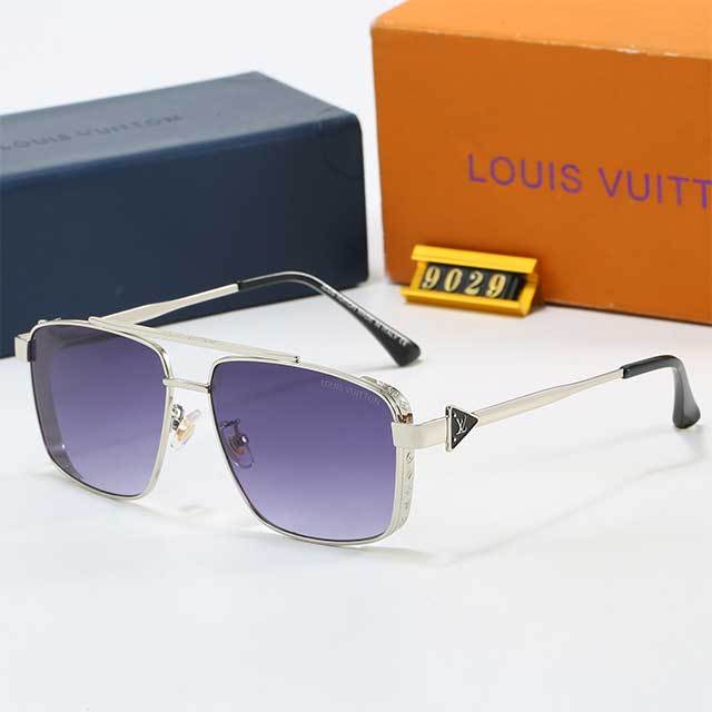 Square Metal Frame Luxury Design Sunglasses