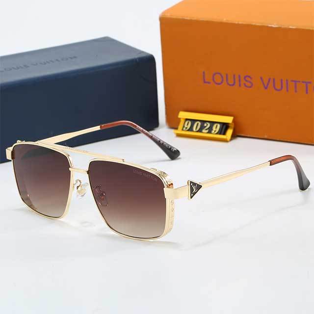 Square Metal Frame Luxury Design Sunglasses