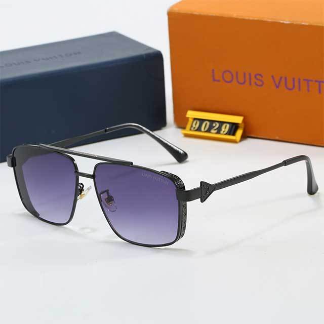 Square Metal Frame Luxury Design Sunglasses